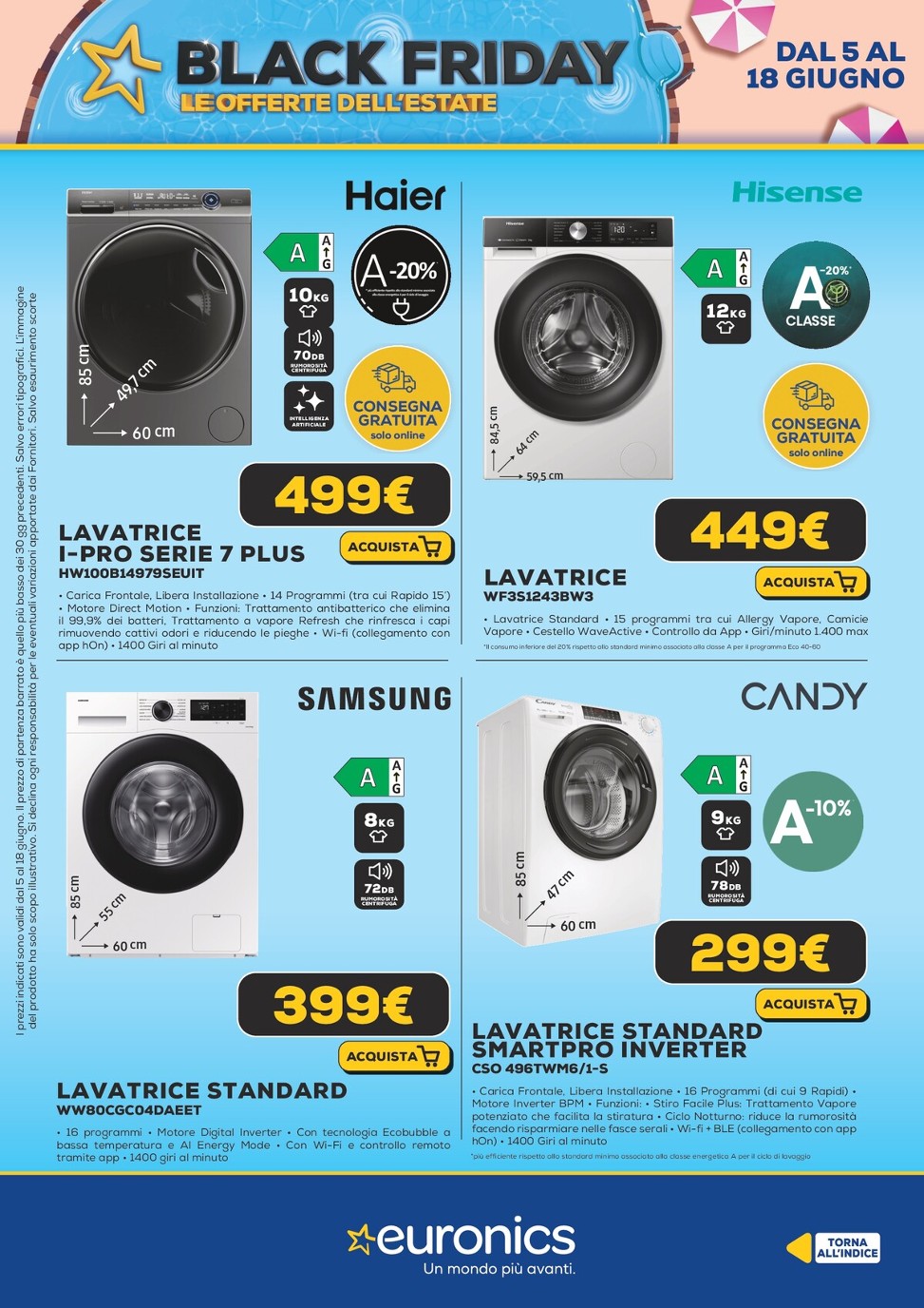 euronics - Volantino Euronics - Black Friday d'Estate valido dal 05/06 al 18/06 - page: 26 euronics - Volantino Euronics - Black Friday d'Estate valido dal 05/06 al 18/06 - page: 26