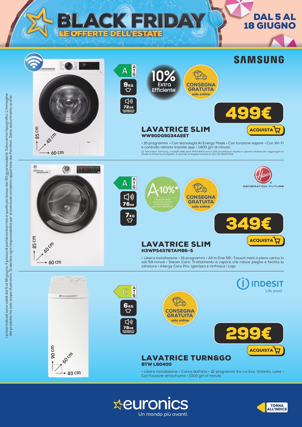 euronics - Volantino Euronics - Black Friday d'Estate valido dal 05/06 al 18/06 - page: 28 euronics - Volantino Euronics - Black Friday d'Estate valido dal 05/06 al 18/06 - page: 28
