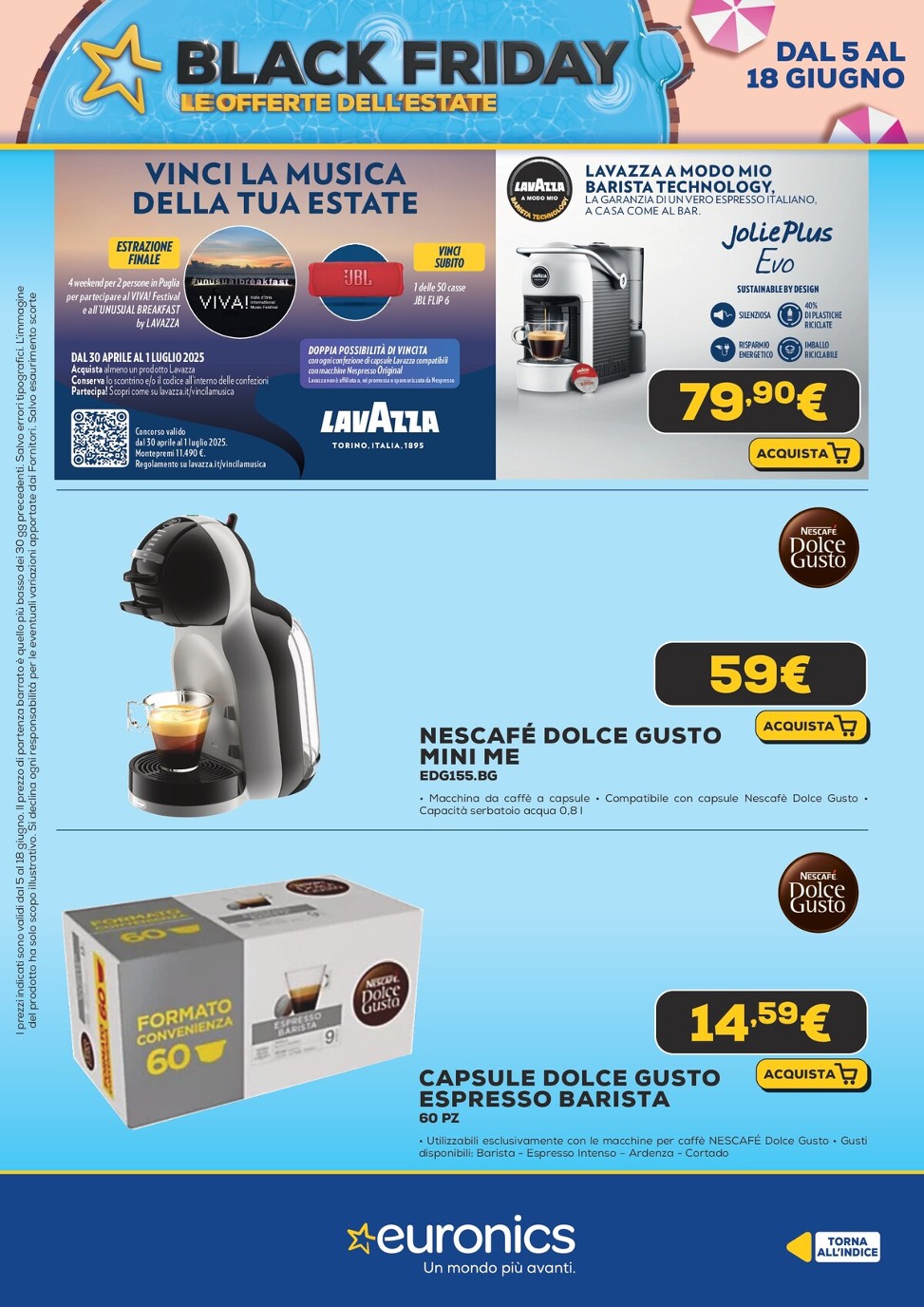 euronics - Volantino Euronics - Black Friday d'Estate valido dal 05/06 al 18/06 - page: 46 euronics - Volantino Euronics - Black Friday d'Estate valido dal 05/06 al 18/06 - page: 46