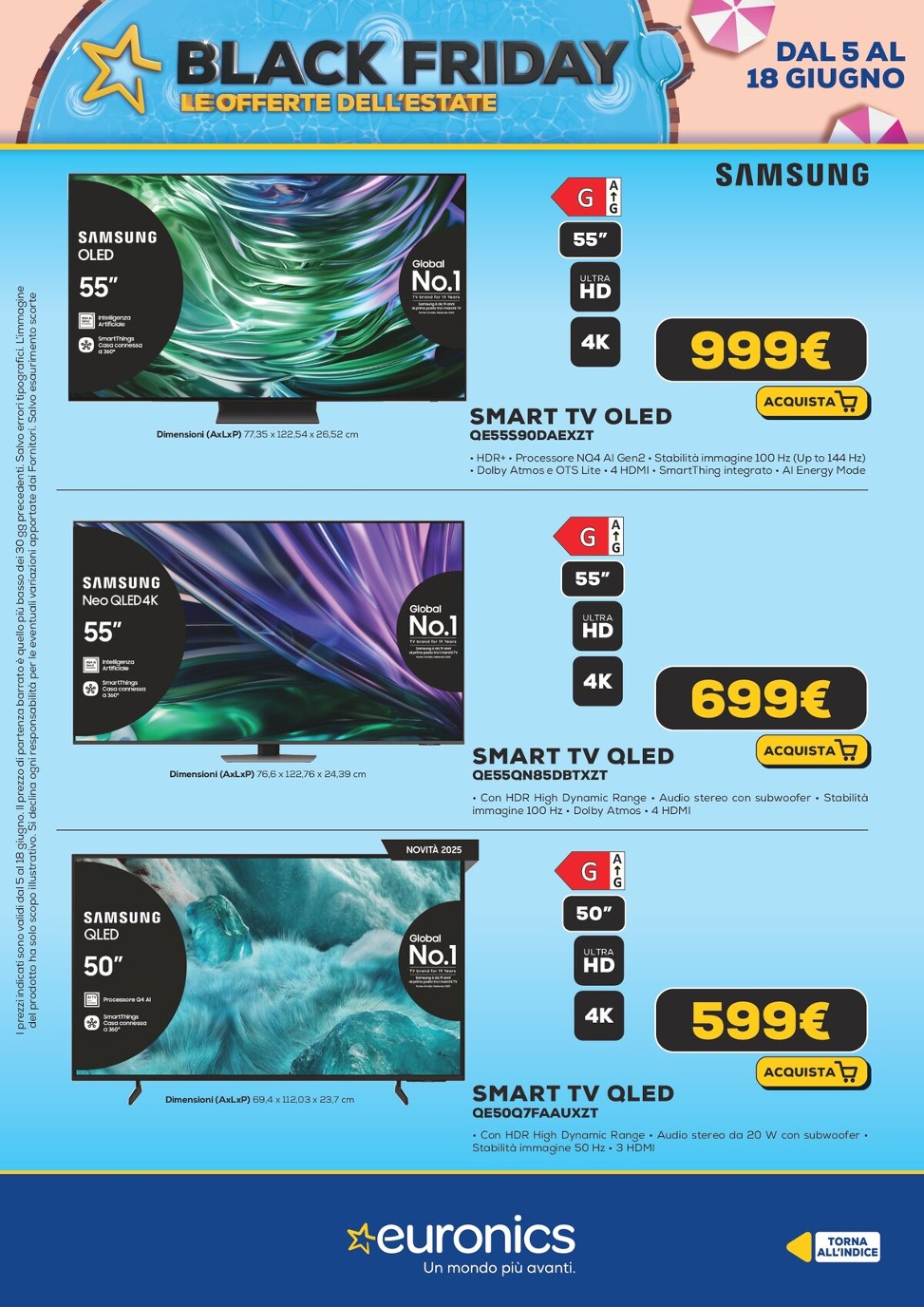 euronics - Volantino Euronics - Black Friday d'Estate valido dal 05/06 al 18/06 - page: 24 euronics - Volantino Euronics - Black Friday d'Estate valido dal 05/06 al 18/06 - page: 24
