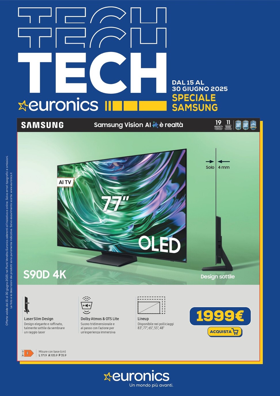 euronics - Volantino Euronics - Speciale Samsung valido dal 15/06 al 30/06