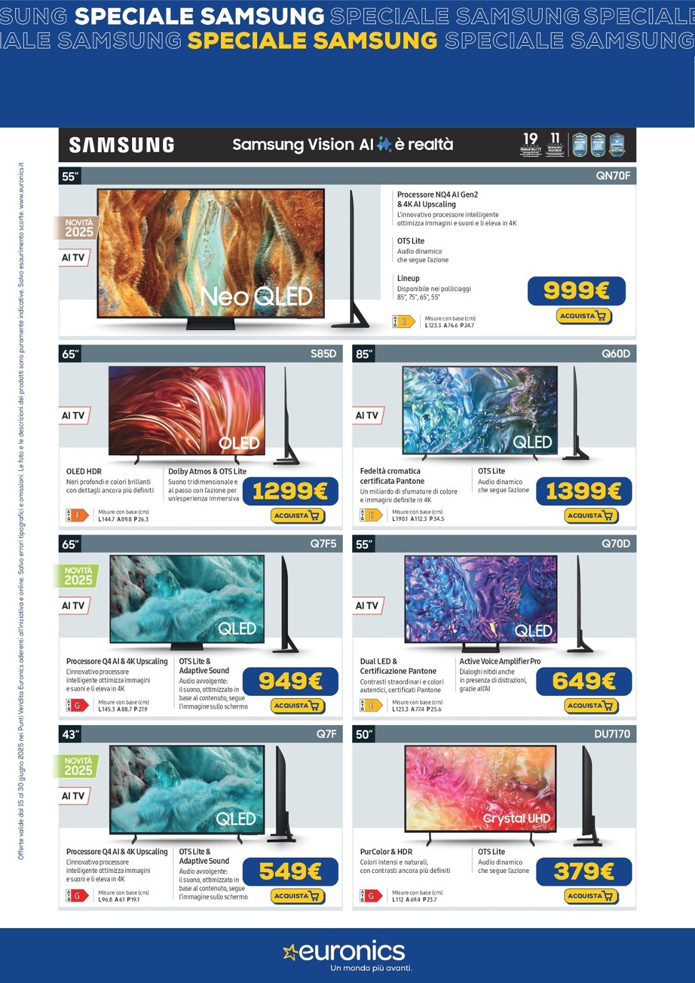 euronics - Volantino Euronics - Speciale Samsung valido dal 15/06 al 30/06 - page: 2