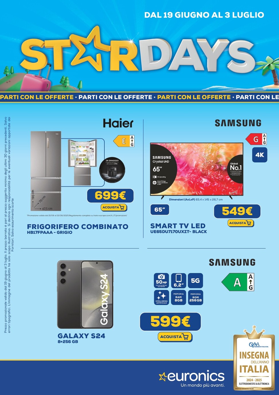 euronics - Volantino Euronics valido dal 19/06 al 03/07