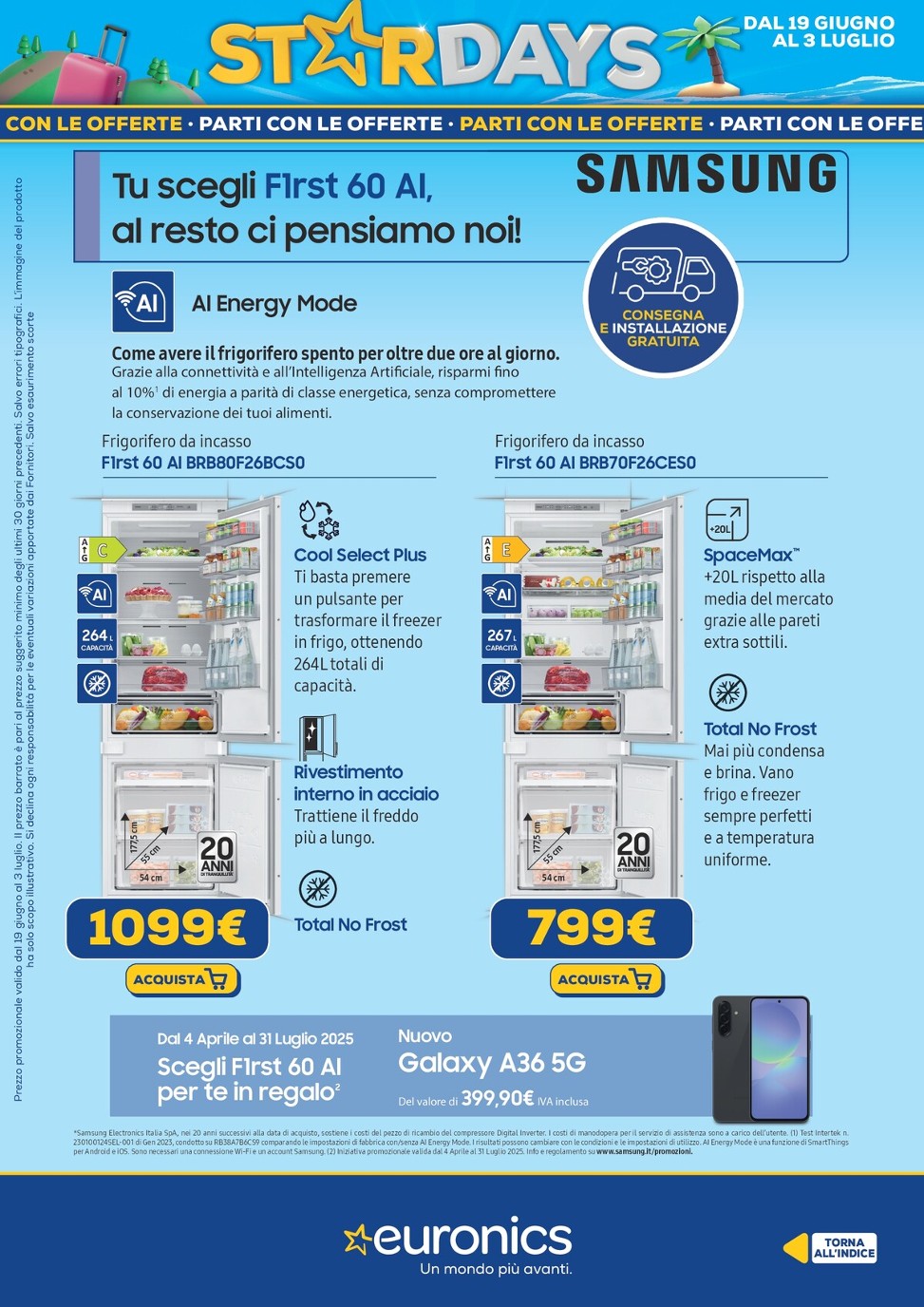 euronics - Volantino Euronics valido dal 19/06 al 03/07 - page: 4 euronics - Volantino Euronics valido dal 19/06 al 03/07 - page: 4