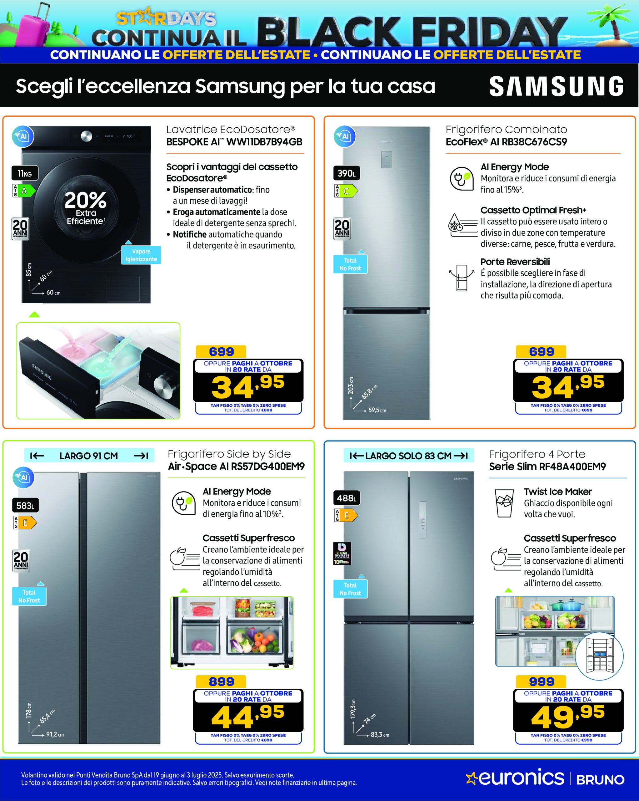 euronics - Volantino Euronics valido dal 19/06 al 03/07 - page: 43 euronics - Volantino Euronics valido dal 19/06 al 03/07 - page: 43