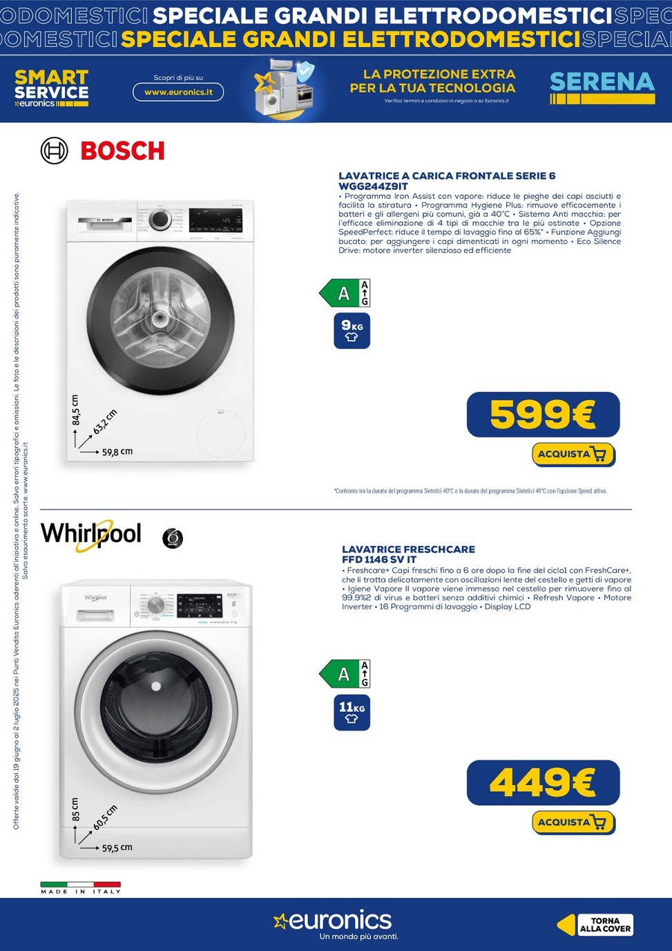 euronics - Volantino Euronics - Speciale Grandi Elettrodomestici valido dal 19/06 al 02/07 - page: 9