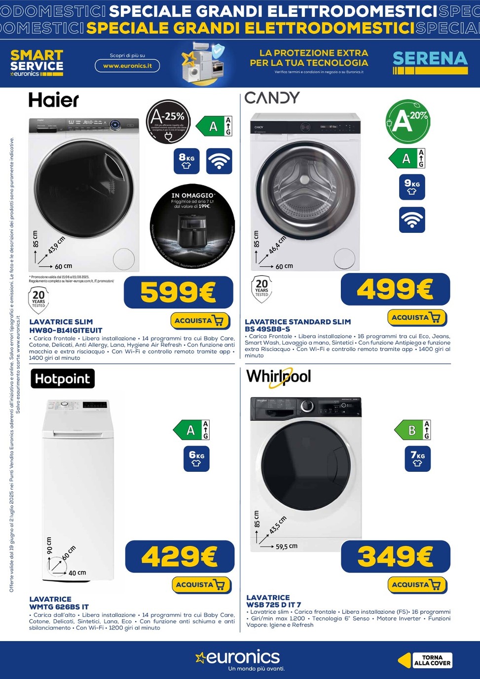 euronics - Volantino Euronics - Speciale Grandi Elettrodomestici valido dal 19/06 al 02/07 - page: 11