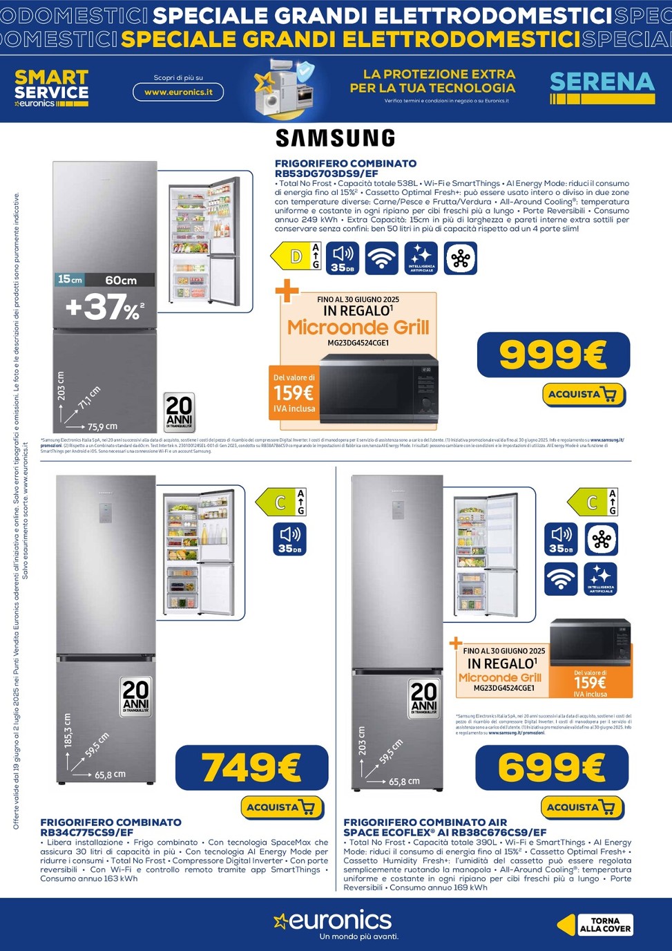 euronics - Volantino Euronics - Speciale Grandi Elettrodomestici valido dal 19/06 al 02/07 - page: 13