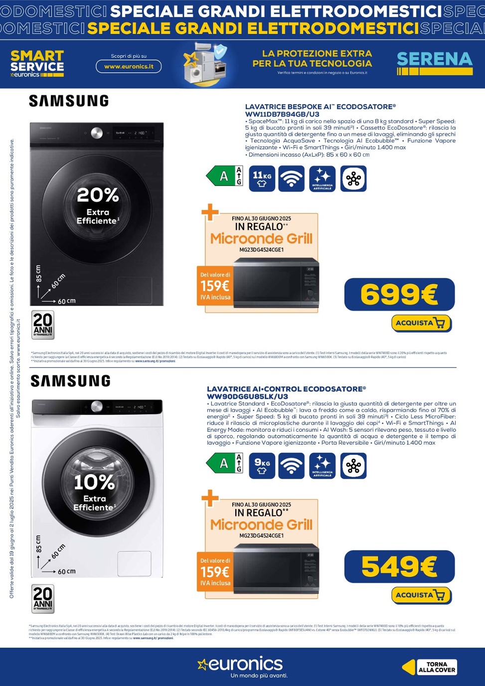 euronics - Volantino Euronics - Speciale Grandi Elettrodomestici valido dal 19/06 al 02/07 - page: 8