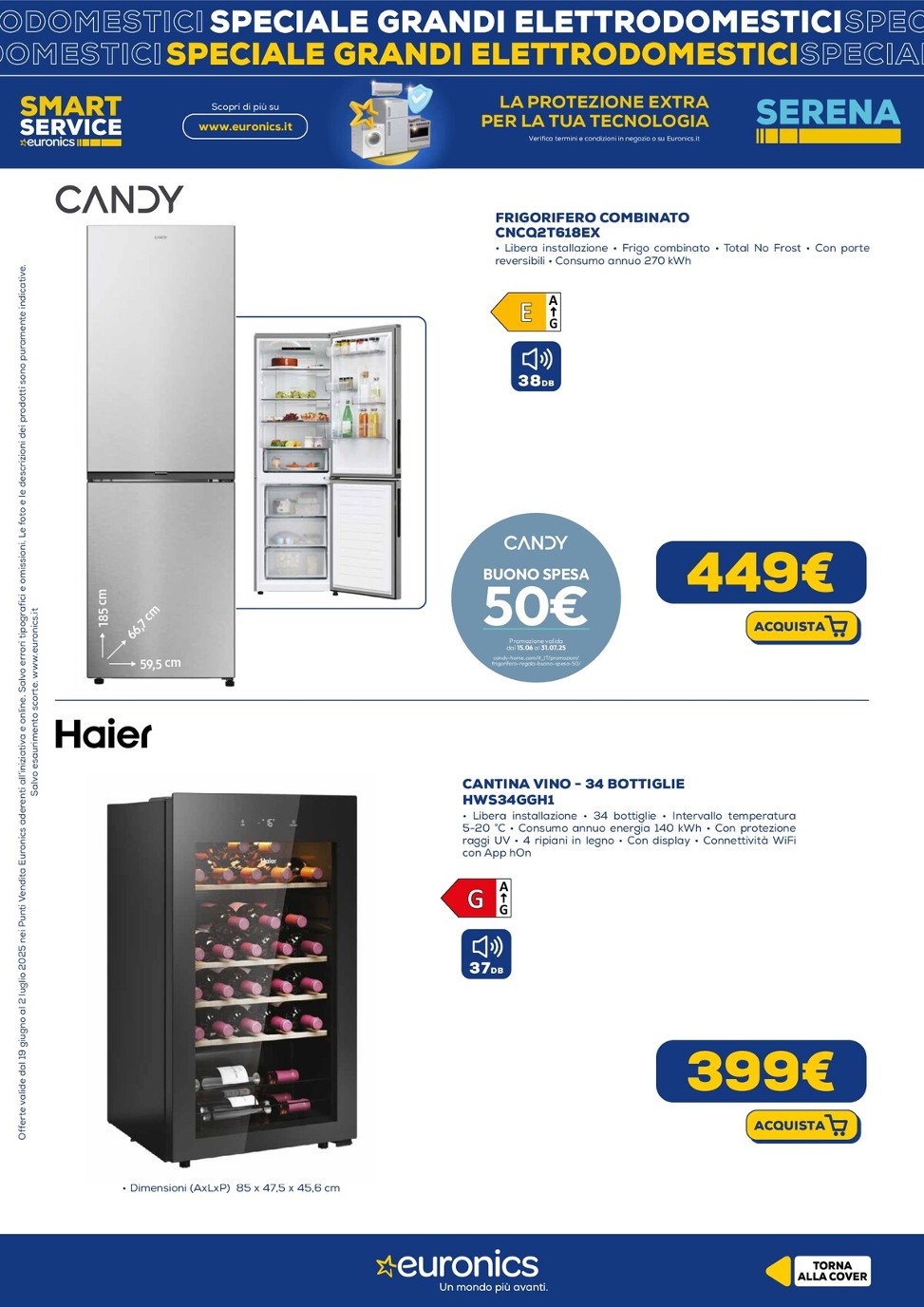 euronics - Volantino Euronics - Speciale Grandi Elettrodomestici valido dal 19/06 al 02/07 - page: 15