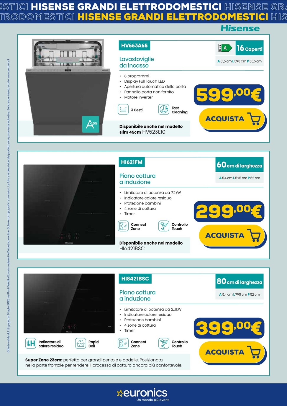euronics - Volantino Euronics - Speciale Hisense valido dal 19/06 al 09/07 - page: 3