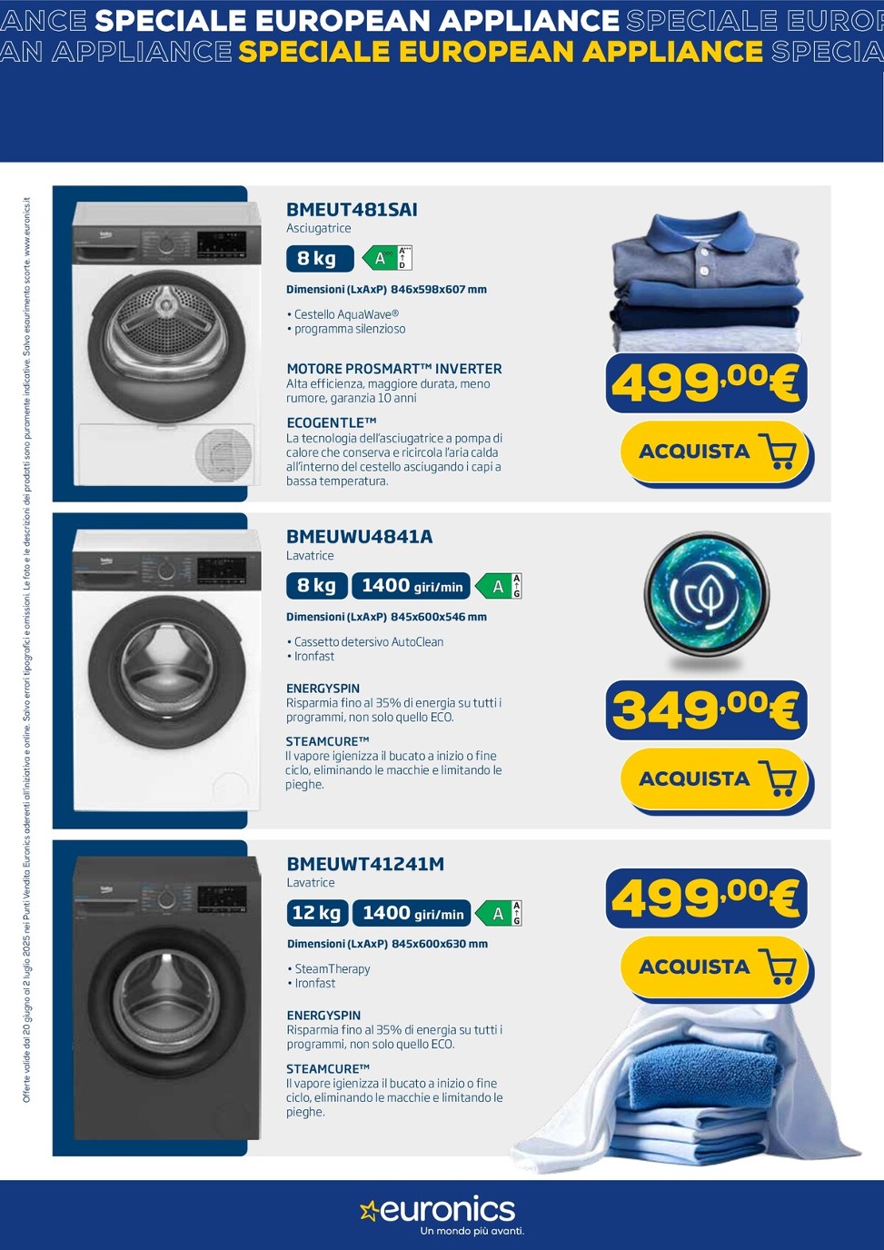 euronics - Volantino Euronics - Speciale European Appliance valido dal 20/06 al 02/07 - page: 7