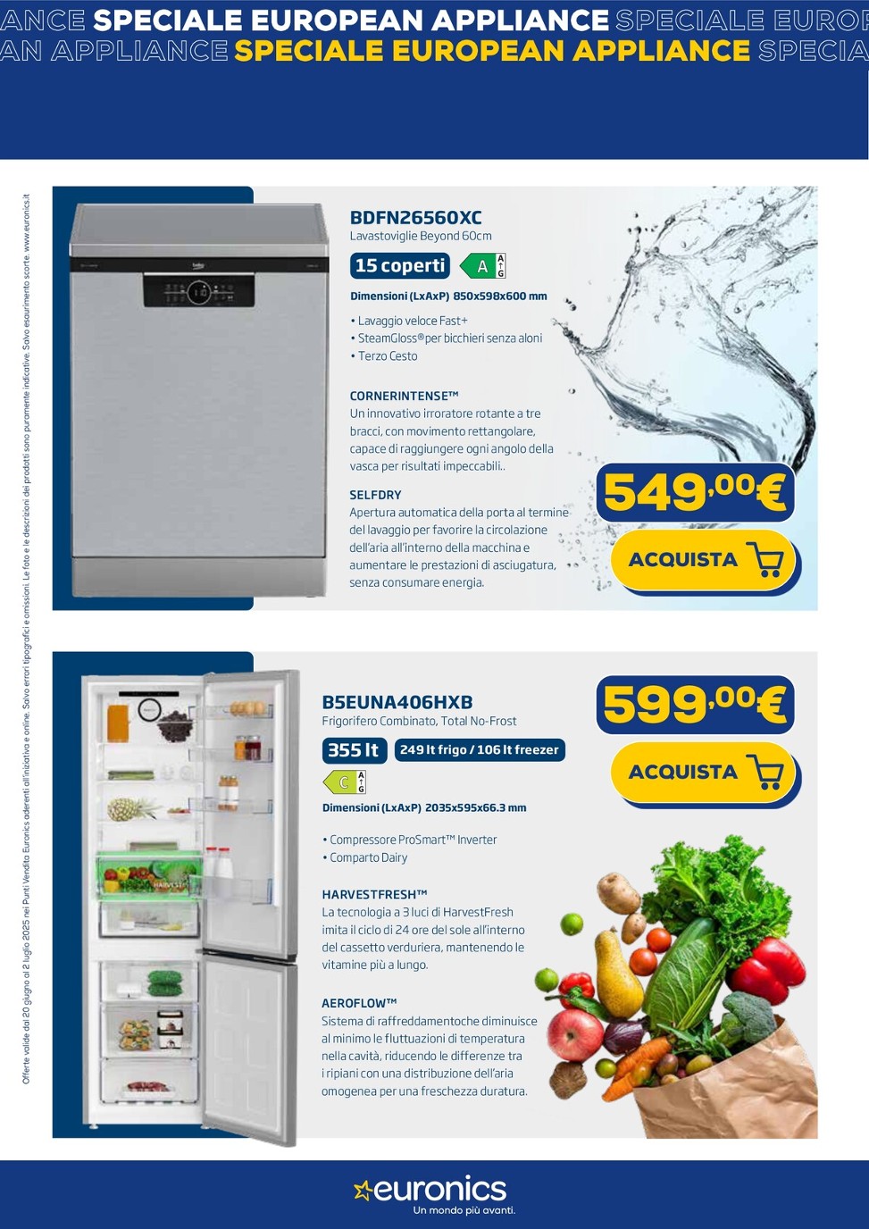 euronics - Volantino Euronics - Speciale European Appliance valido dal 20/06 al 02/07 - page: 8