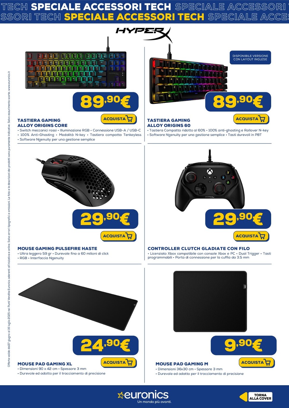 euronics - Volantino Euronics - Speciale Accessori Tech valido dal 27/06 al 16/07 - page: 9