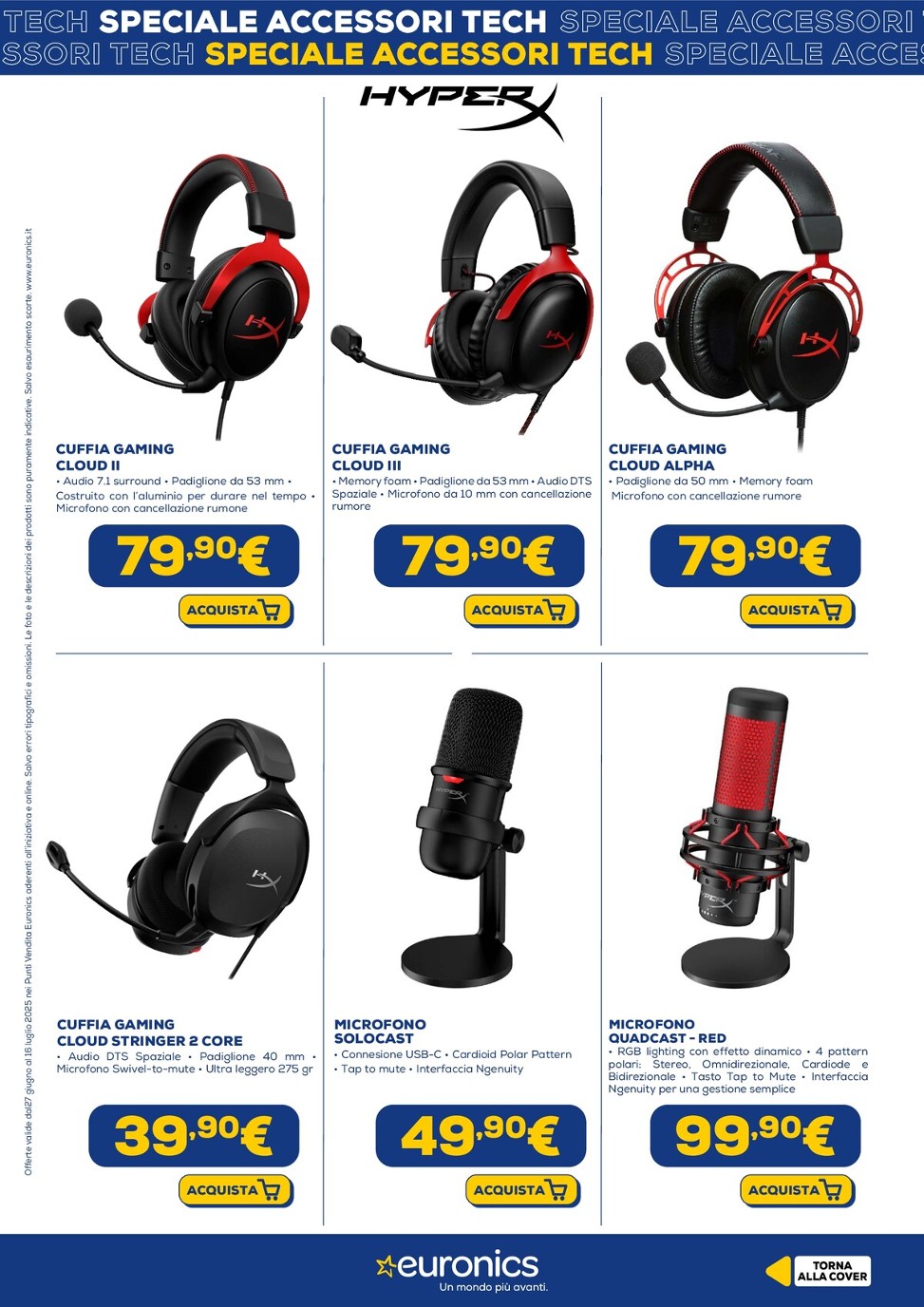 euronics - Volantino Euronics - Speciale Accessori Tech valido dal 27/06 al 16/07 - page: 10