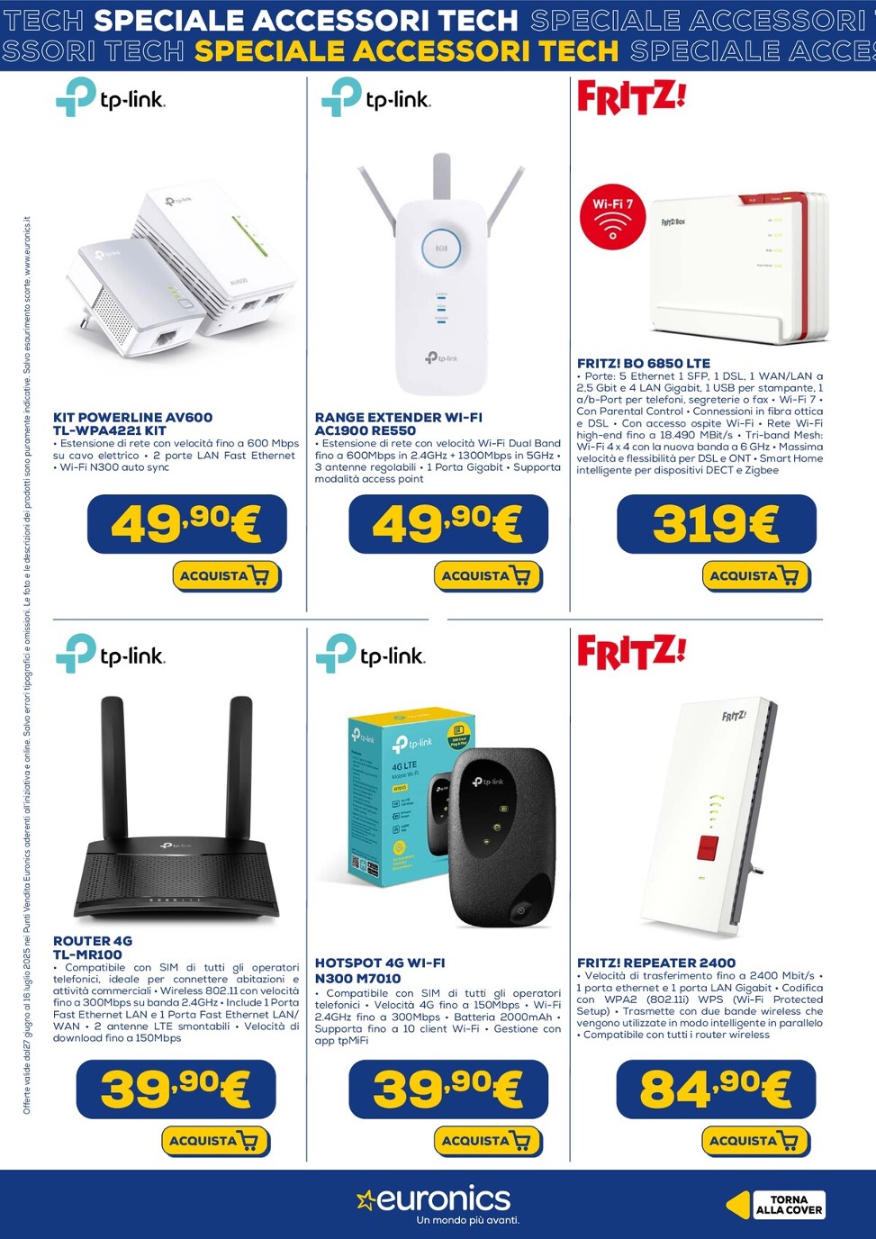 euronics - Volantino Euronics - Speciale Accessori Tech valido dal 27/06 al 16/07 - page: 3