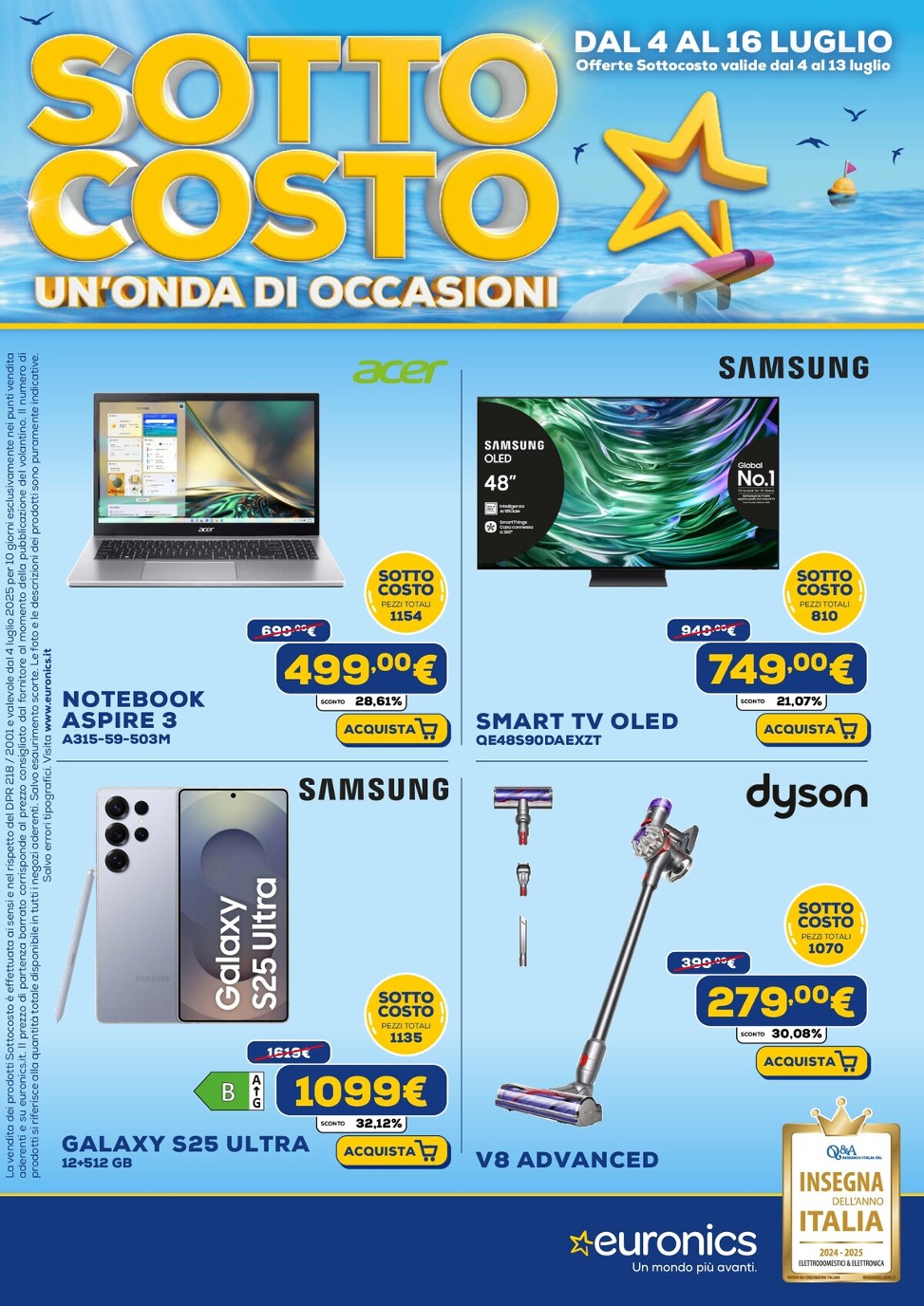 euronics - Volantino Euronics valido dal 04/07 al 16/07