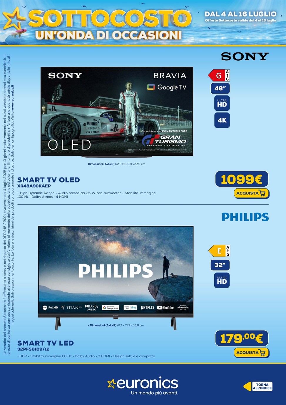 euronics - Volantino Euronics valido dal 04/07 al 16/07 - page: 36 euronics - Volantino Euronics valido dal 04/07 al 16/07 - page: 36