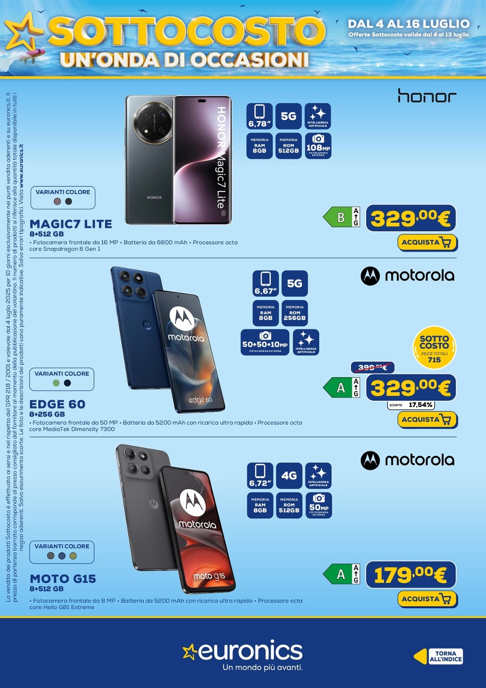 euronics - Volantino Euronics valido dal 04/07 al 16/07 - page: 6 euronics - Volantino Euronics valido dal 04/07 al 16/07 - page: 6