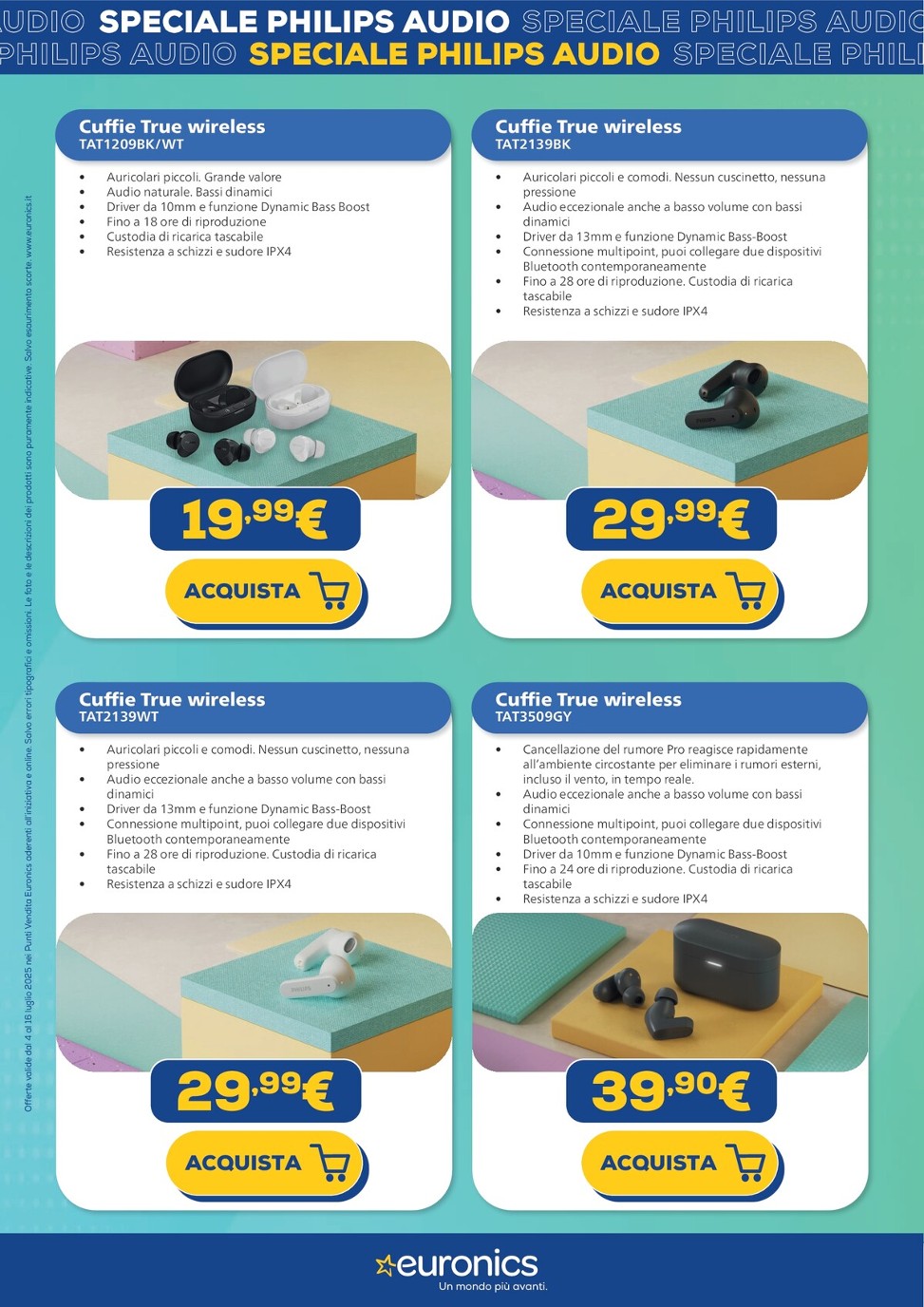 euronics - Volantino Euronics - Speciale Philips valido dal 04/07 al 16/07 - page: 3