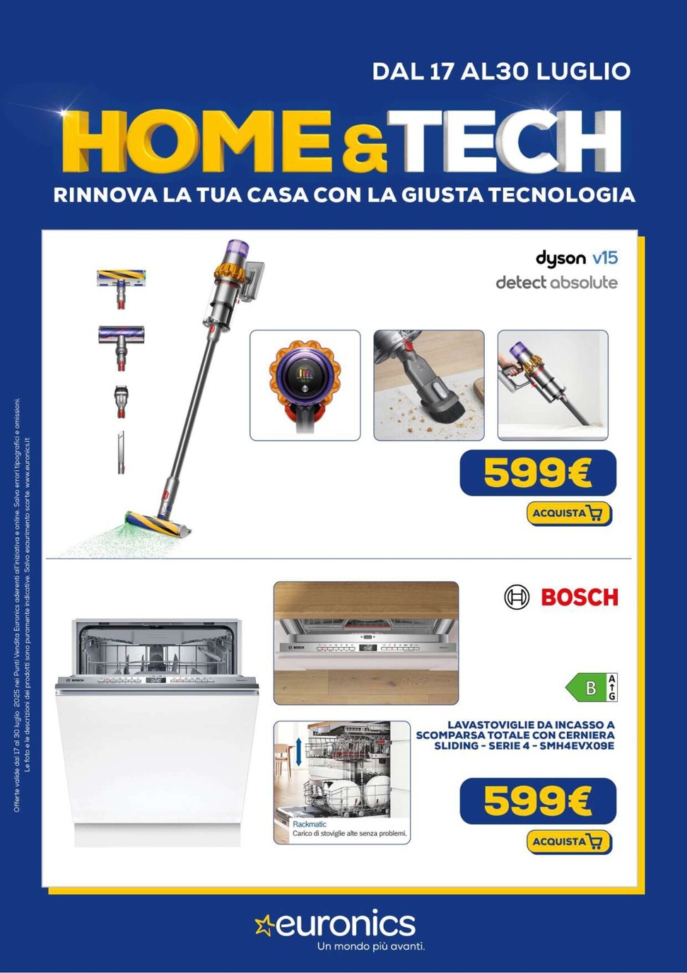 euronics - Volantino Euronics - Speciale Home Tech valido dal 17/07 al 30/07
