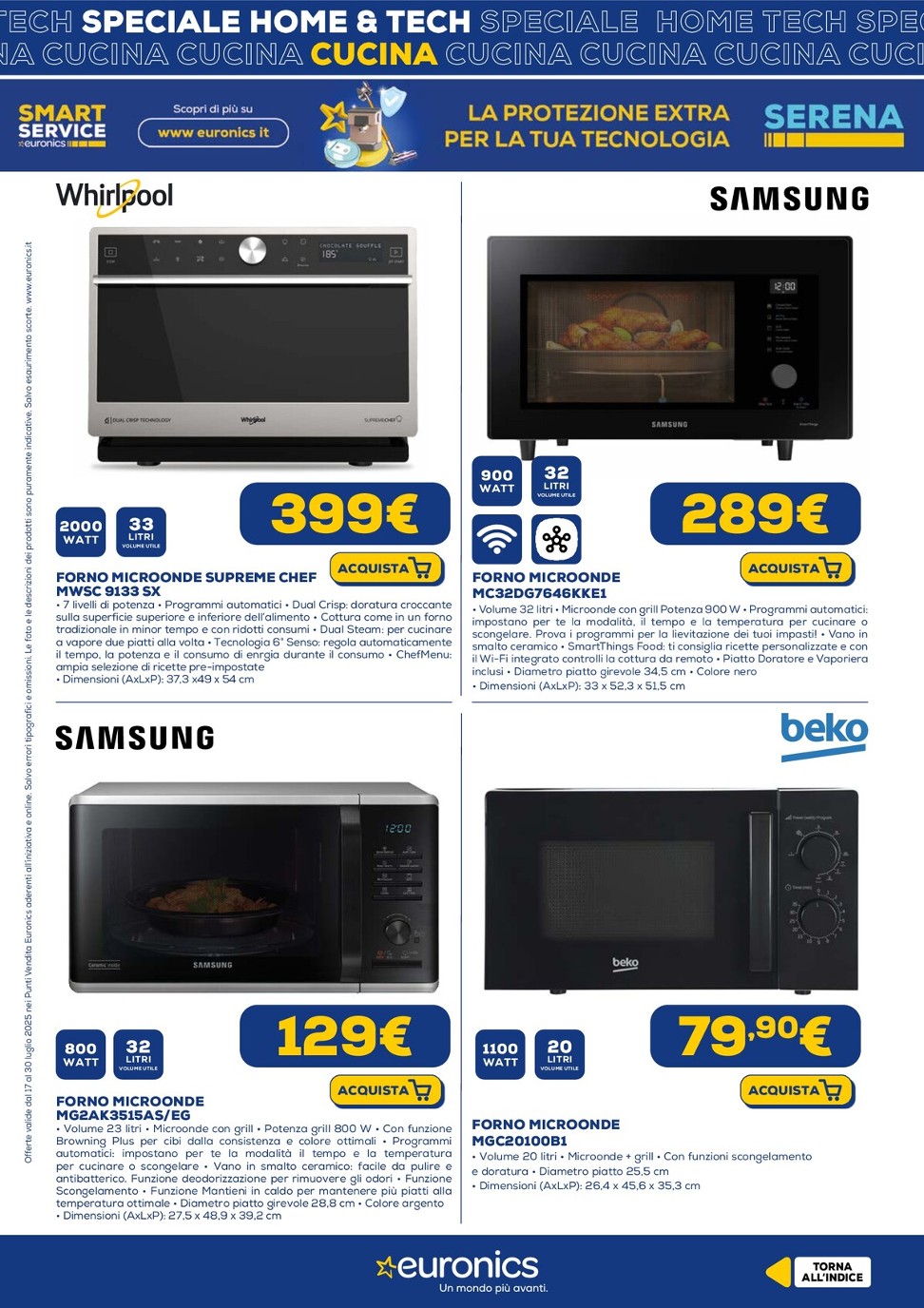 euronics - Volantino Euronics - Speciale Home Tech valido dal 17/07 al 30/07 - page: 18