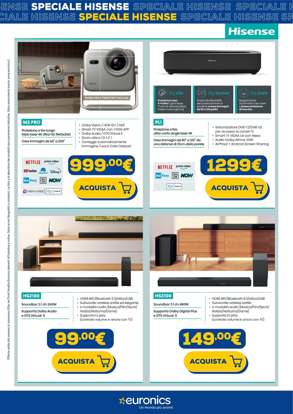 euronics - Volantino Euronics - Speciale Hisense valido dal 17/07 al 31/07 - page: 5