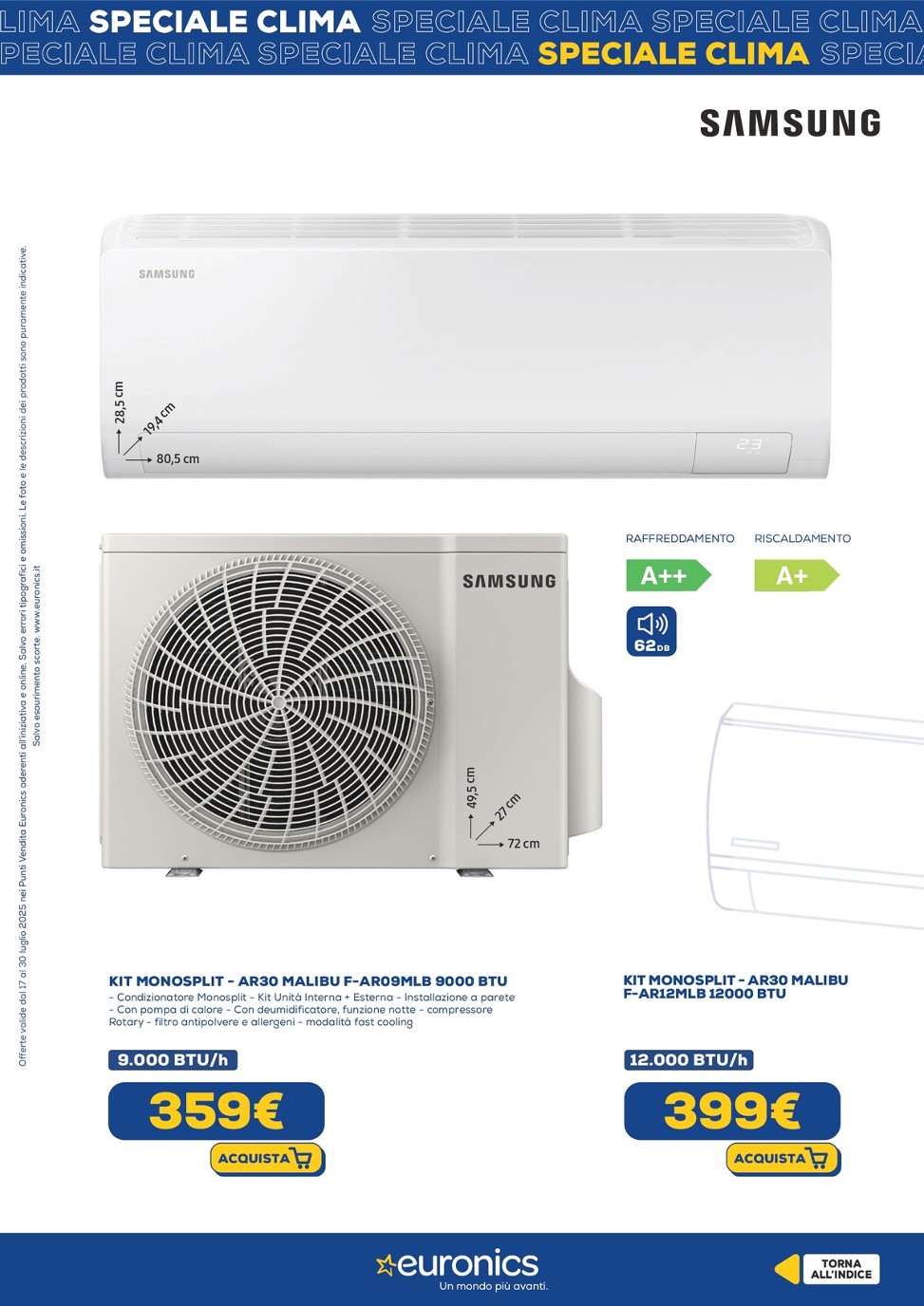 euronics - Volantino Euronics - Speciale Clima valido dal 17/07 al 30/07 - page: 18