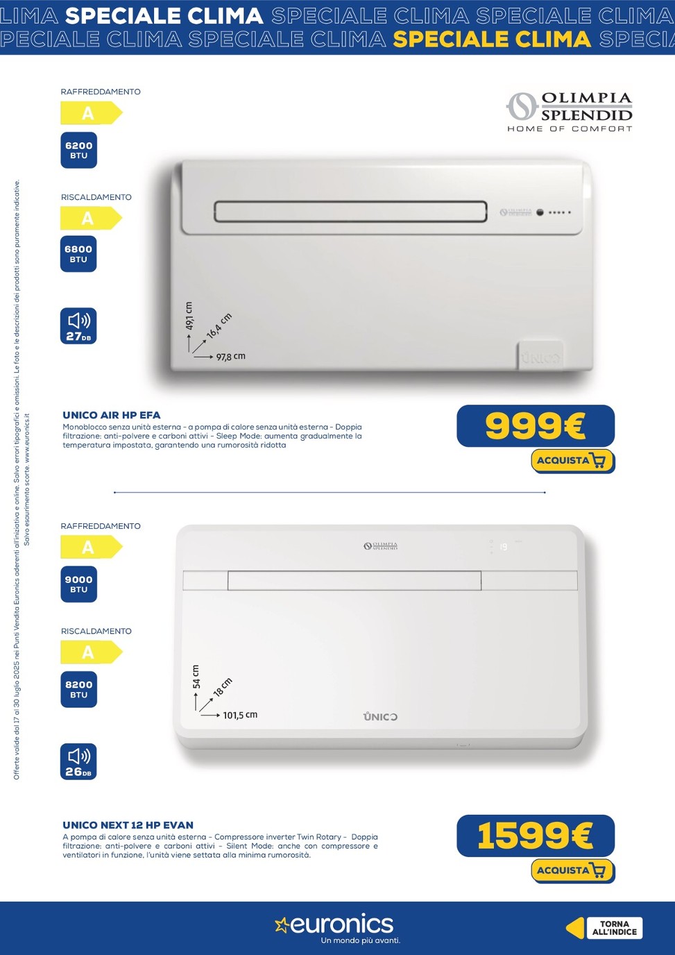 euronics - Volantino Euronics - Speciale Clima valido dal 17/07 al 30/07 - page: 21