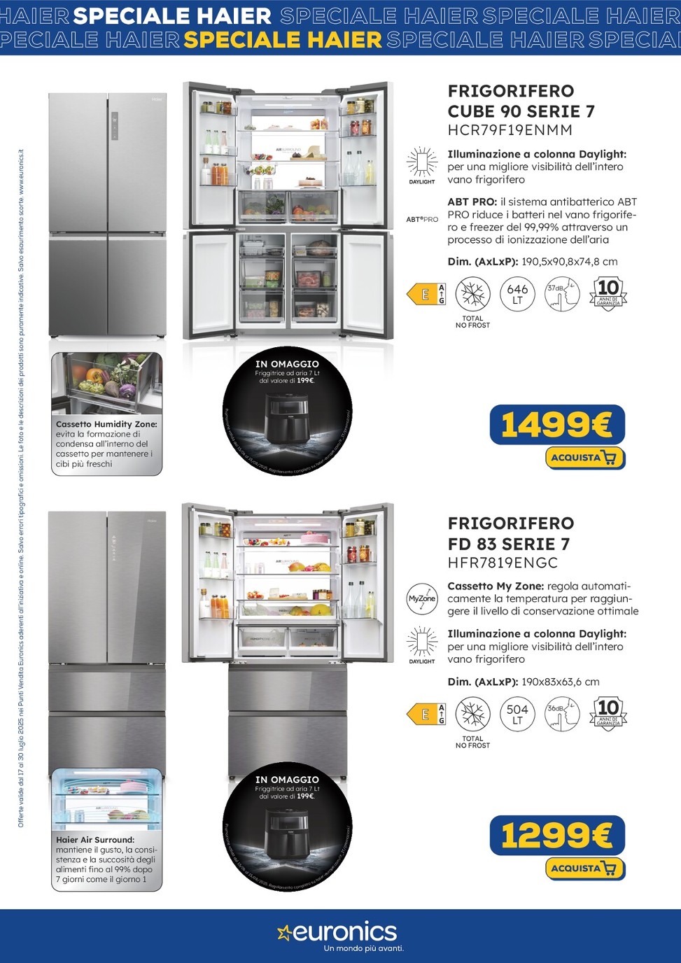 euronics - Volantino Euronics - Speciale Haier valido dal 17/07 al 30/07 - page: 4