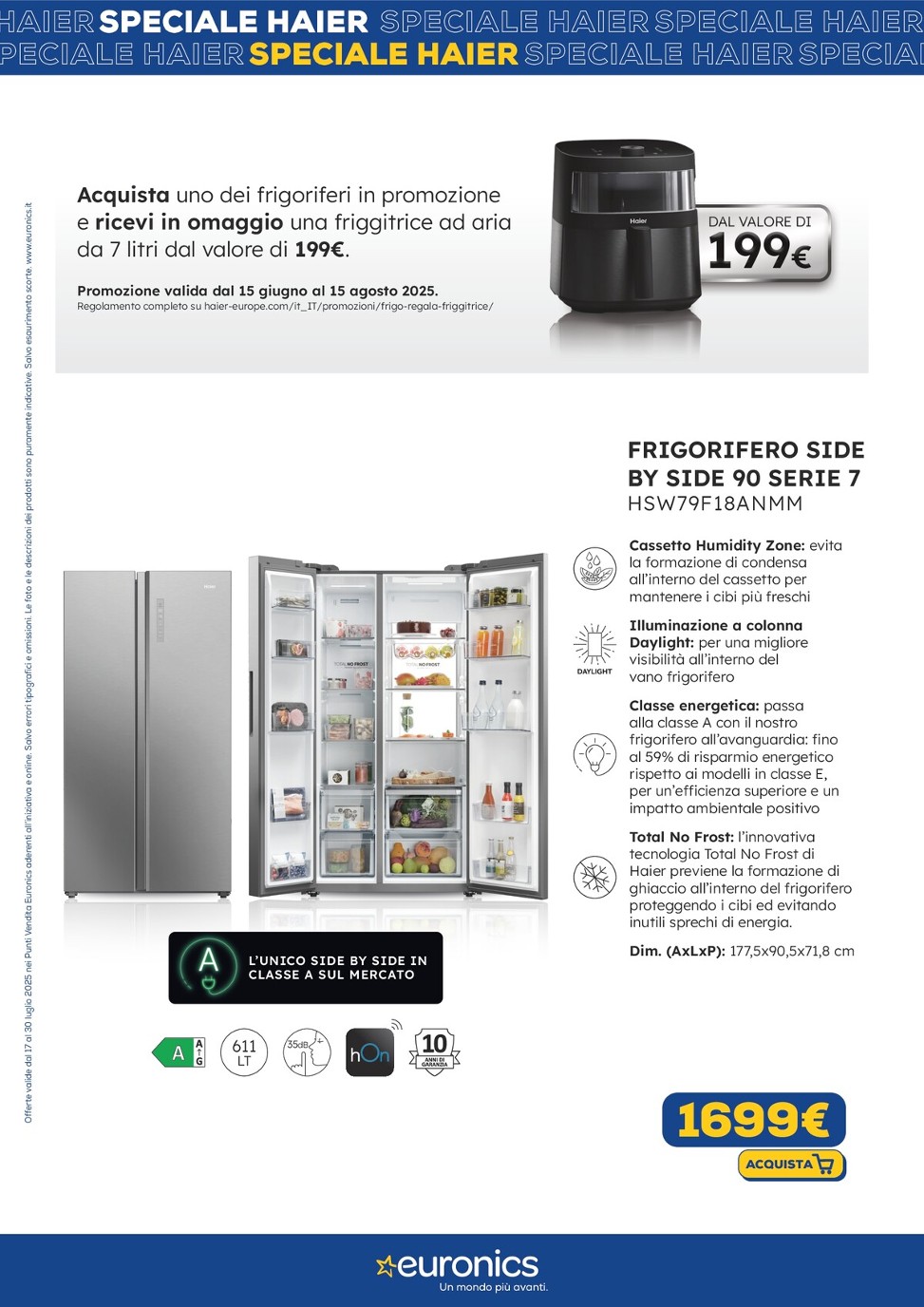 euronics - Volantino Euronics - Speciale Haier valido dal 17/07 al 30/07 - page: 3