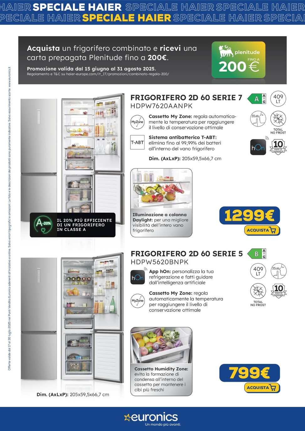 euronics - Volantino Euronics - Speciale Haier valido dal 17/07 al 30/07 - page: 6