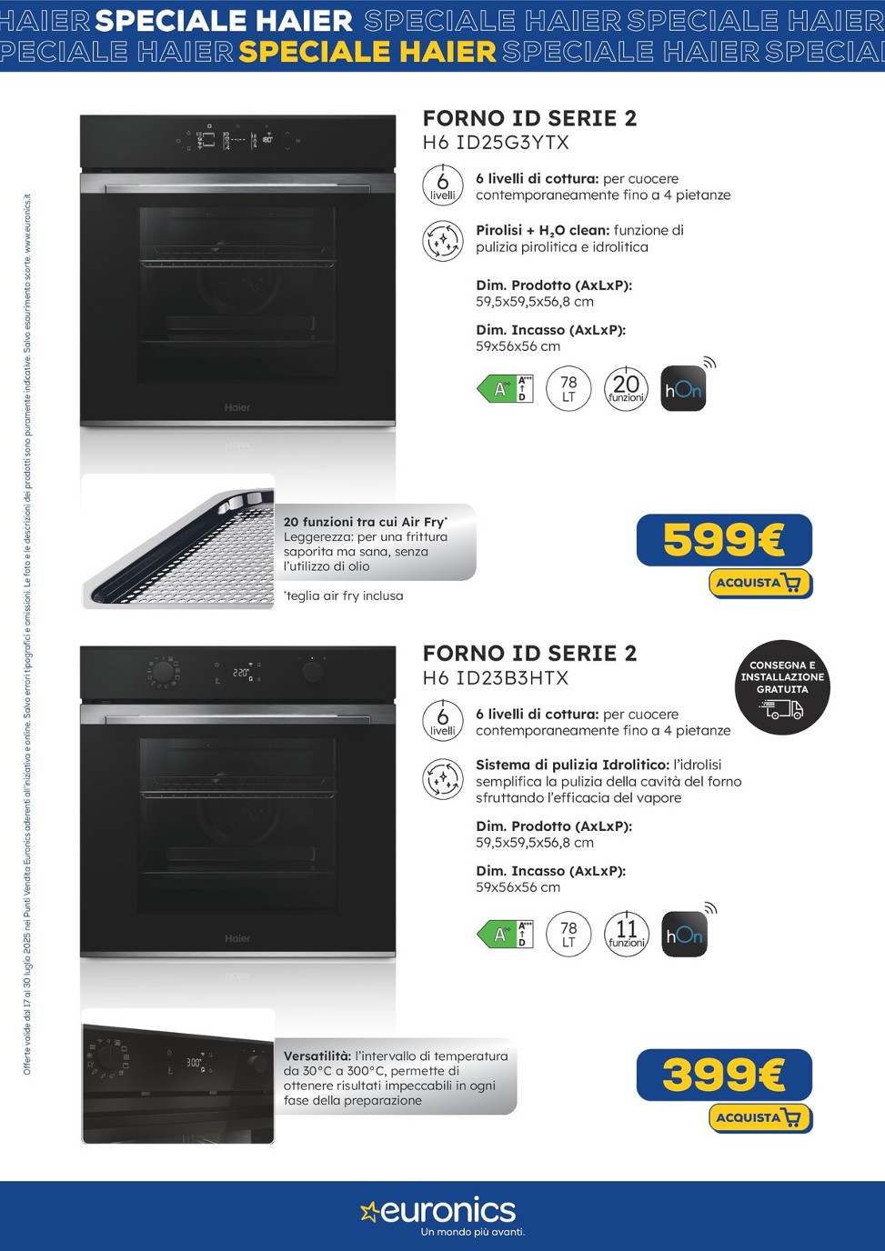 euronics - Volantino Euronics - Speciale Haier valido dal 17/07 al 30/07 - page: 15
