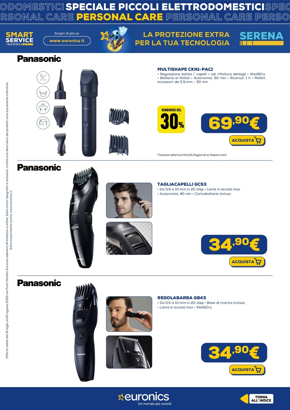 euronics - Volantino Euronics - Piccoli Elettrodomestici valido dal 31/07 al 20/08 - page: 25