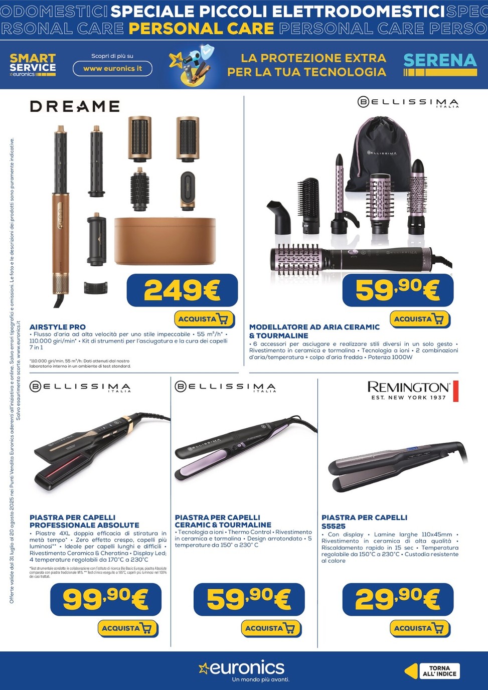 euronics - Volantino Euronics - Piccoli Elettrodomestici valido dal 31/07 al 20/08 - page: 22