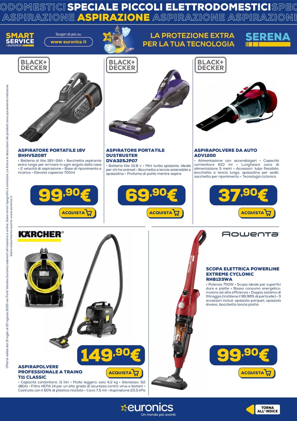 euronics - Volantino Euronics - Piccoli Elettrodomestici valido dal 31/07 al 20/08 - page: 7