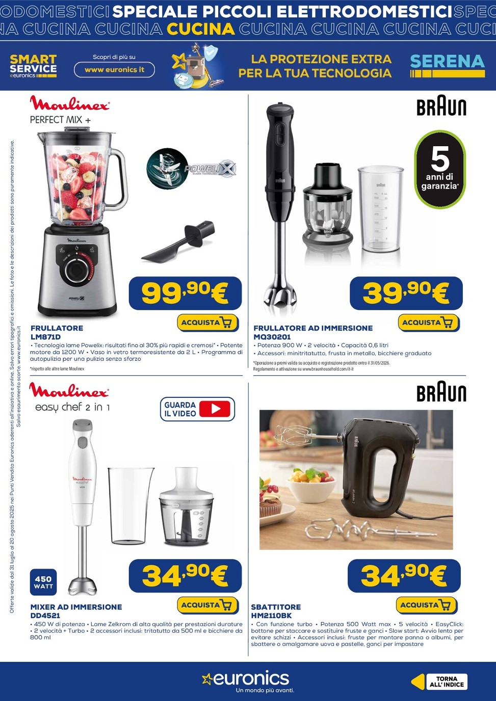 euronics - Volantino Euronics - Piccoli Elettrodomestici valido dal 31/07 al 20/08 - page: 14