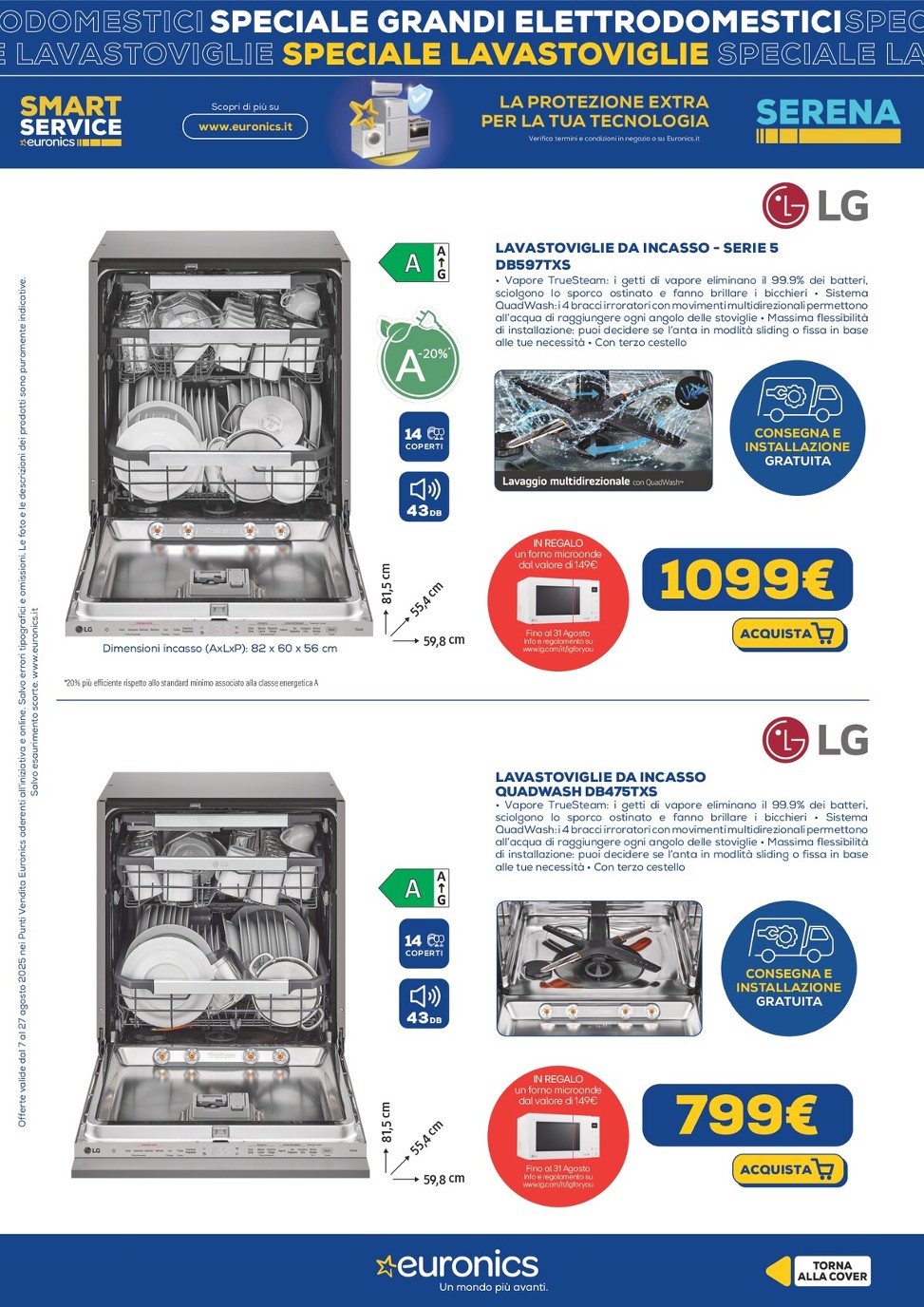 euronics - Volantino Euronics - Speciale Lavastoviglie valido dal 07/08 al 27/08 - page: 8