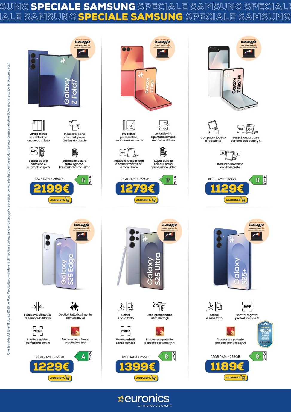 euronics - Volantino Euronics - Samsung valido dal 18/08 al 31/08 - page: 2