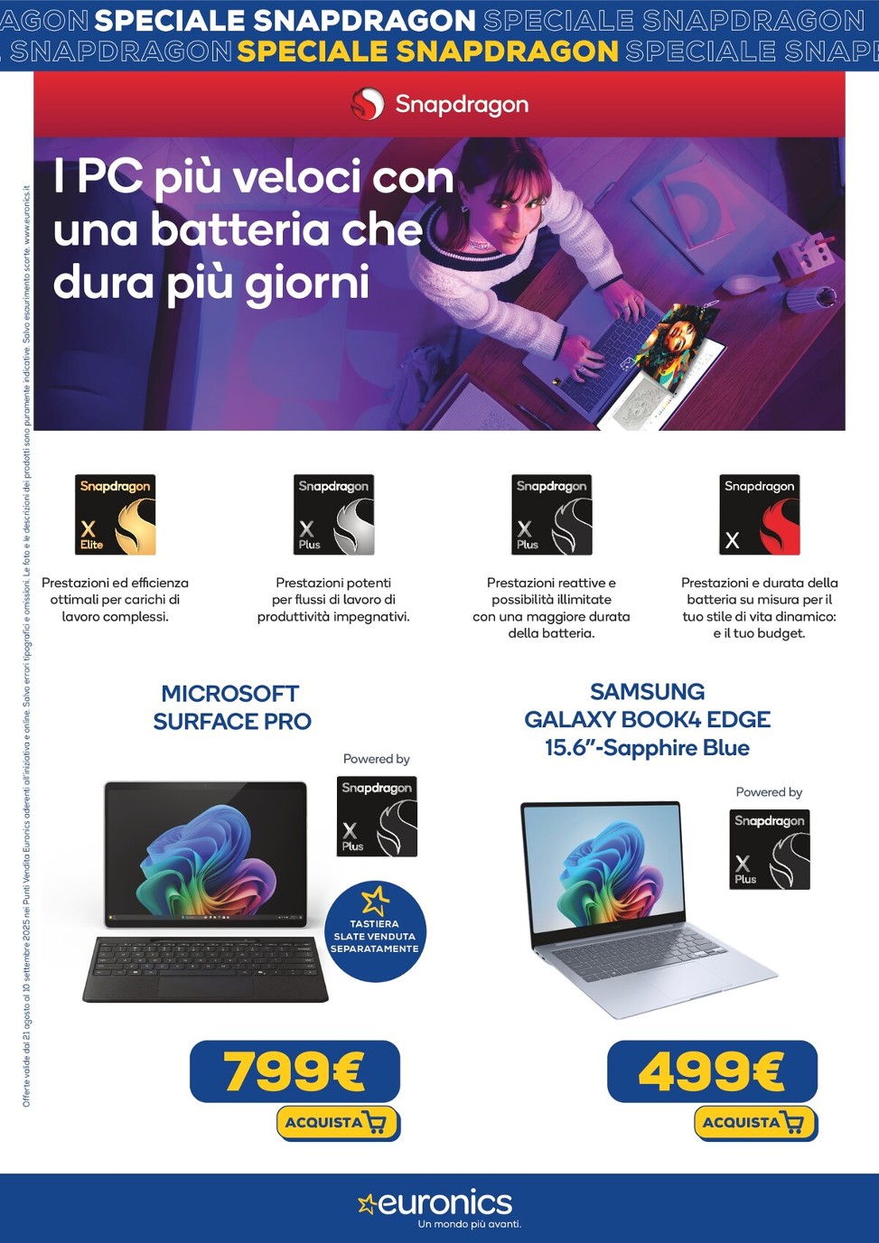 euronics - Volantino Euronics - Speciale Snapdragon valido dal 21/08 al 10/09 - page: 2