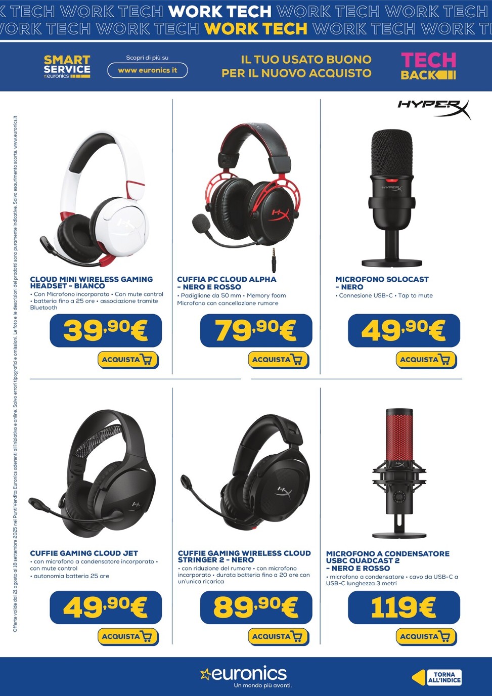 euronics - Volantino Euronics - Work Tech valido dal 21/08 al 18/09 - page: 22