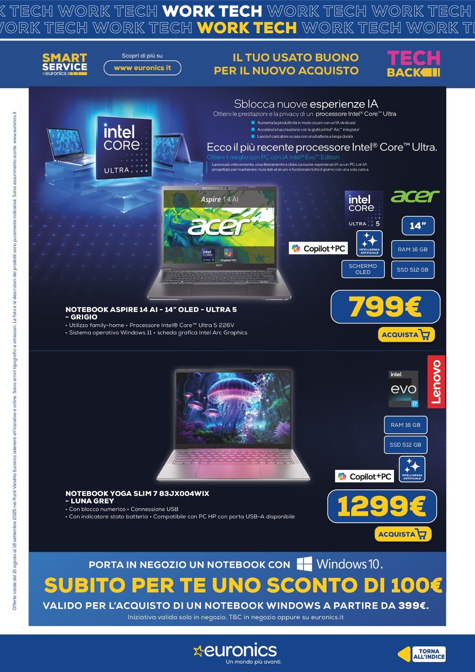 euronics - Volantino Euronics - Work Tech valido dal 21/08 al 18/09 - page: 5