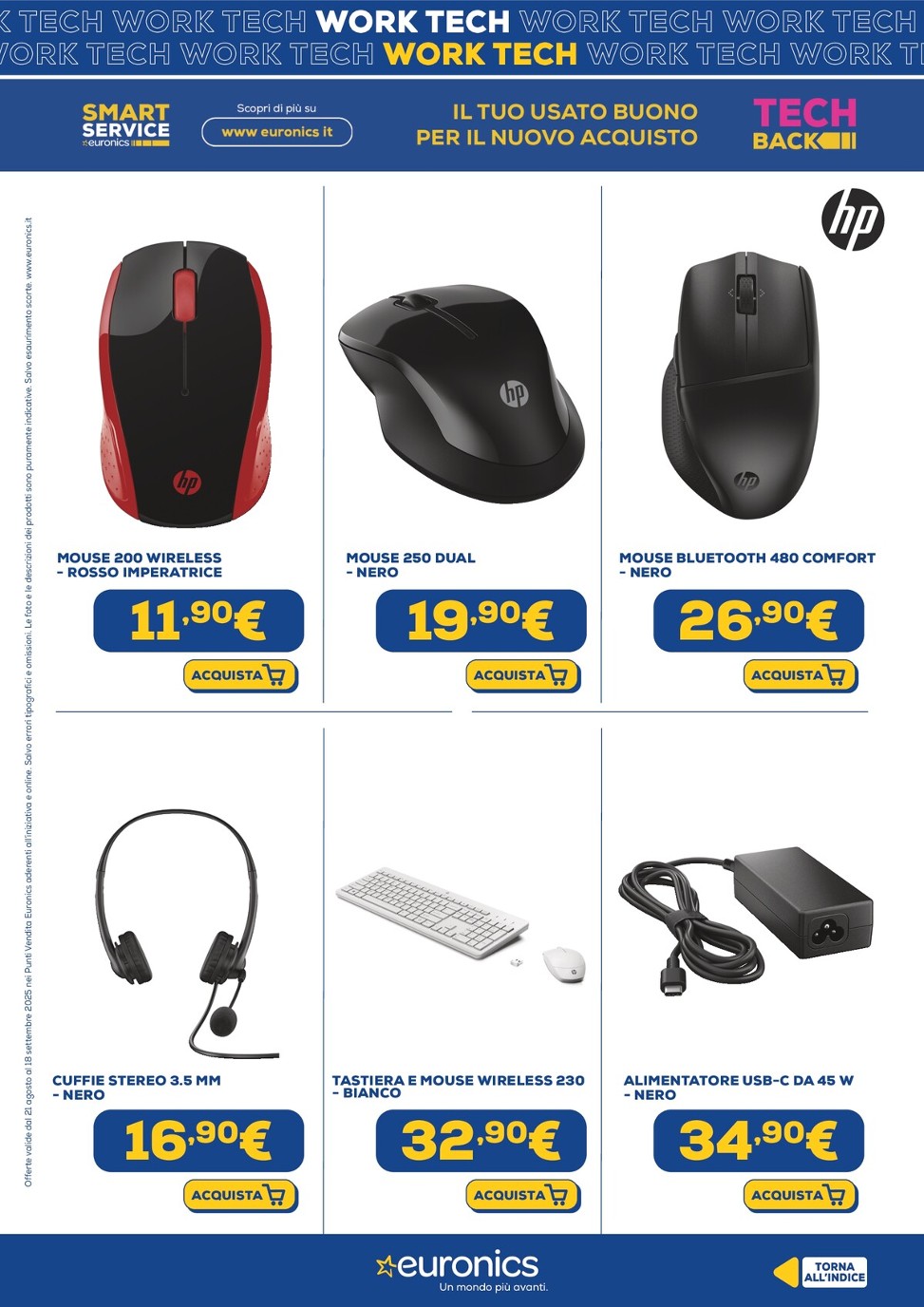 euronics - Volantino Euronics - Work Tech valido dal 21/08 al 18/09 - page: 19