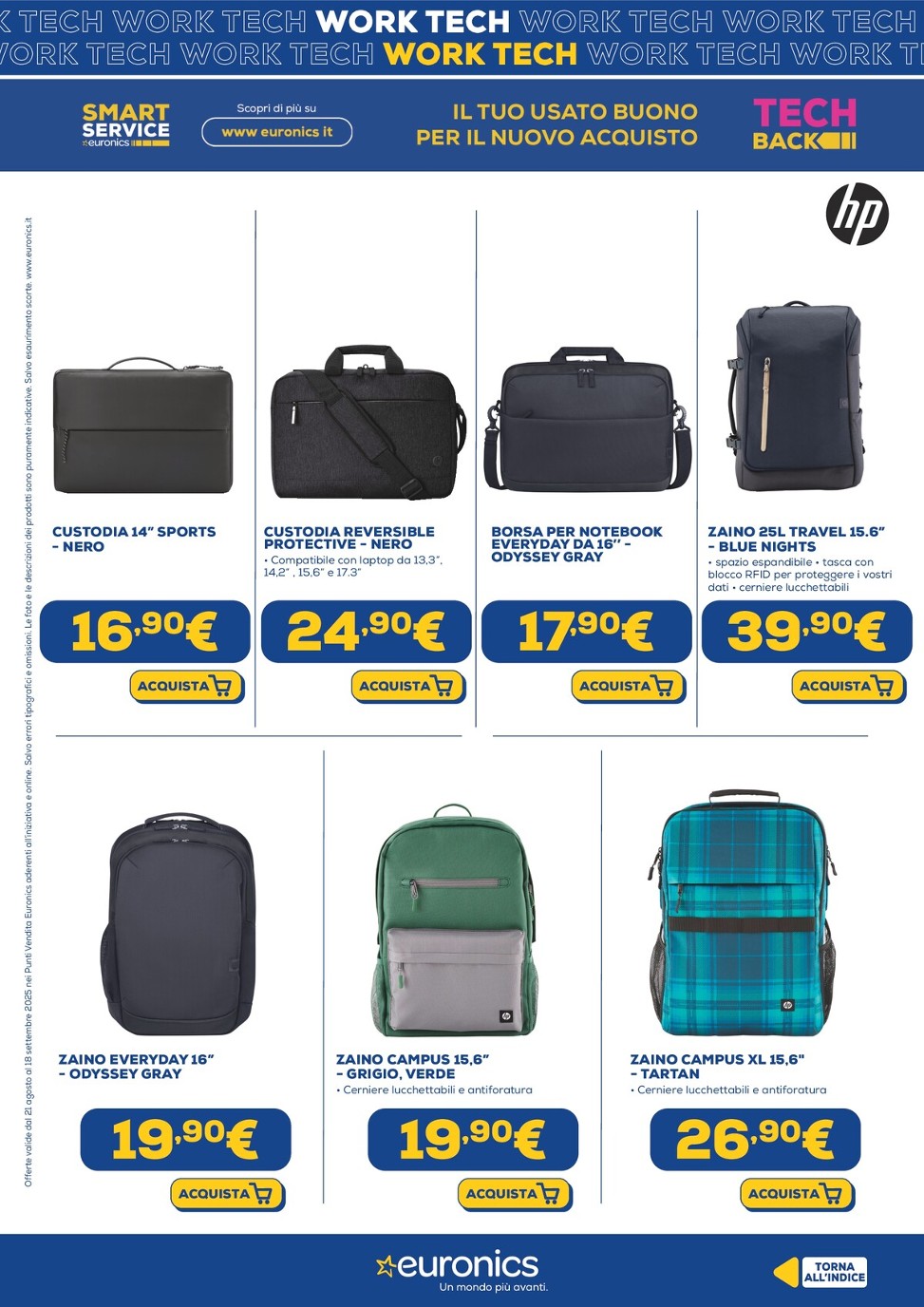 euronics - Volantino Euronics - Work Tech valido dal 21/08 al 18/09 - page: 21