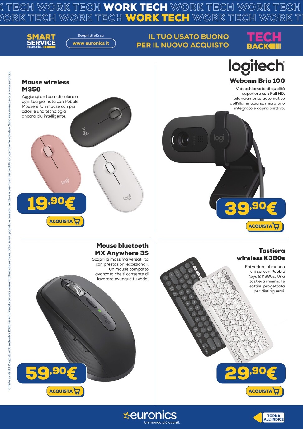 euronics - Volantino Euronics - Work Tech valido dal 21/08 al 18/09 - page: 16