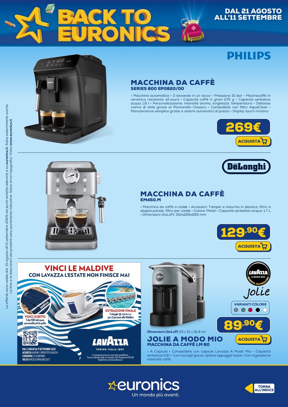 euronics - Volantino Euronics valido dal 21/08 al 11/09 - page: 46 euronics - Volantino Euronics valido dal 21/08 al 11/09 - page: 46