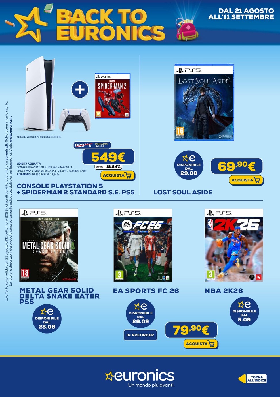 euronics - Volantino Euronics valido dal 21/08 al 11/09 - page: 52 euronics - Volantino Euronics valido dal 21/08 al 11/09 - page: 52
