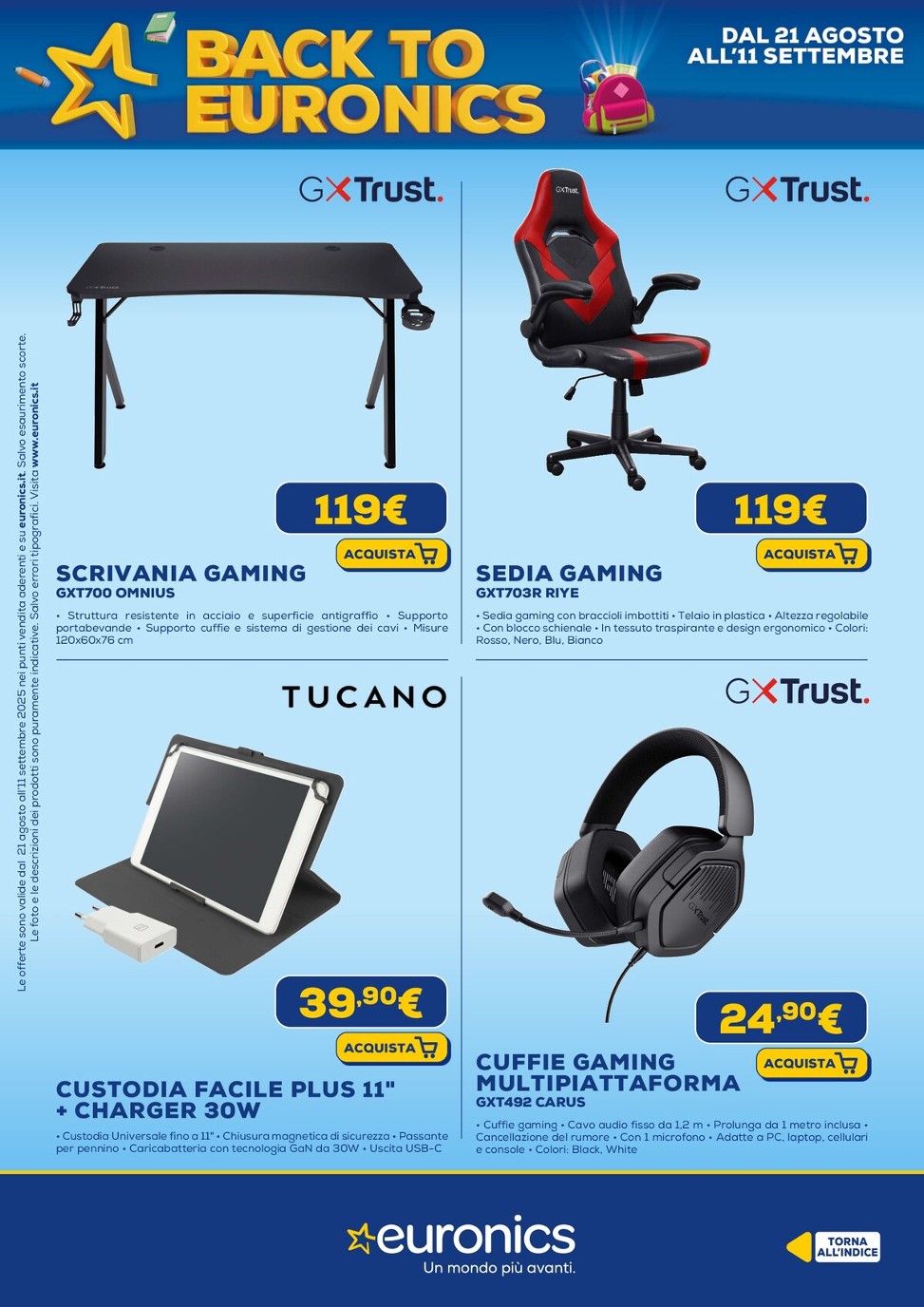 euronics - Volantino Euronics valido dal 21/08 al 11/09 - page: 57 euronics - Volantino Euronics valido dal 21/08 al 11/09 - page: 57