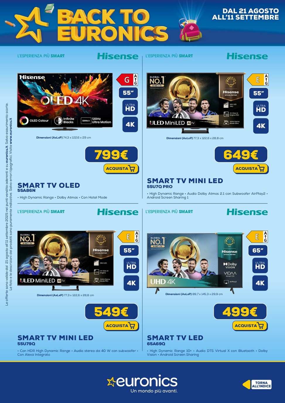 euronics - Volantino Euronics valido dal 21/08 al 11/09 - page: 13 euronics - Volantino Euronics valido dal 21/08 al 11/09 - page: 13