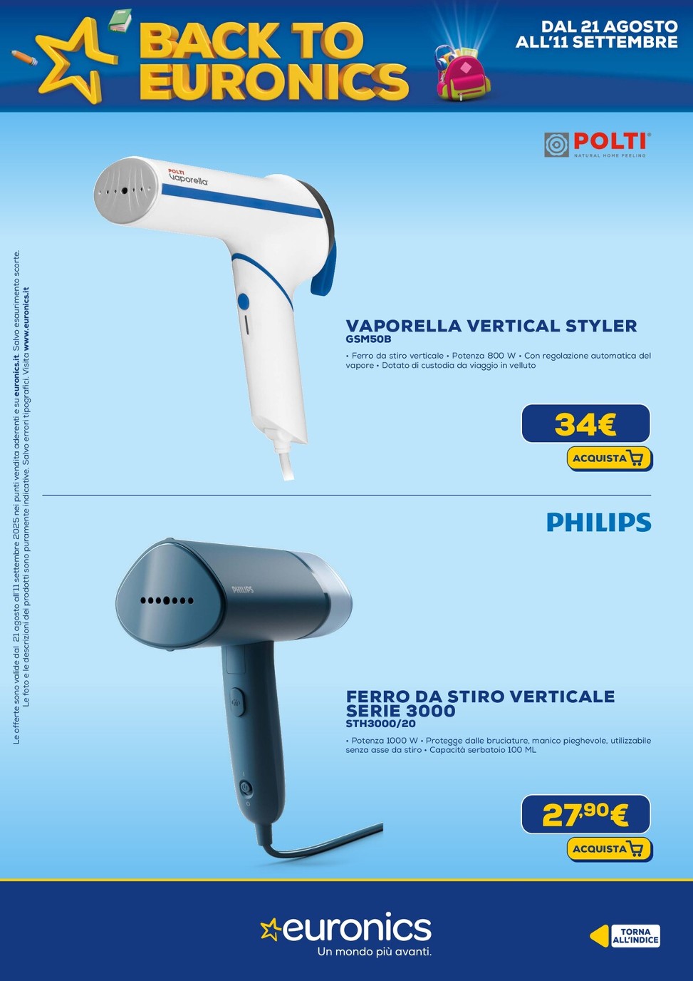 euronics - Volantino Euronics valido dal 21/08 al 11/09 - page: 42 euronics - Volantino Euronics valido dal 21/08 al 11/09 - page: 42